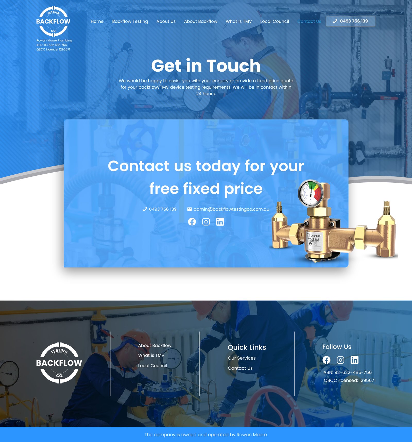 Backflow Website