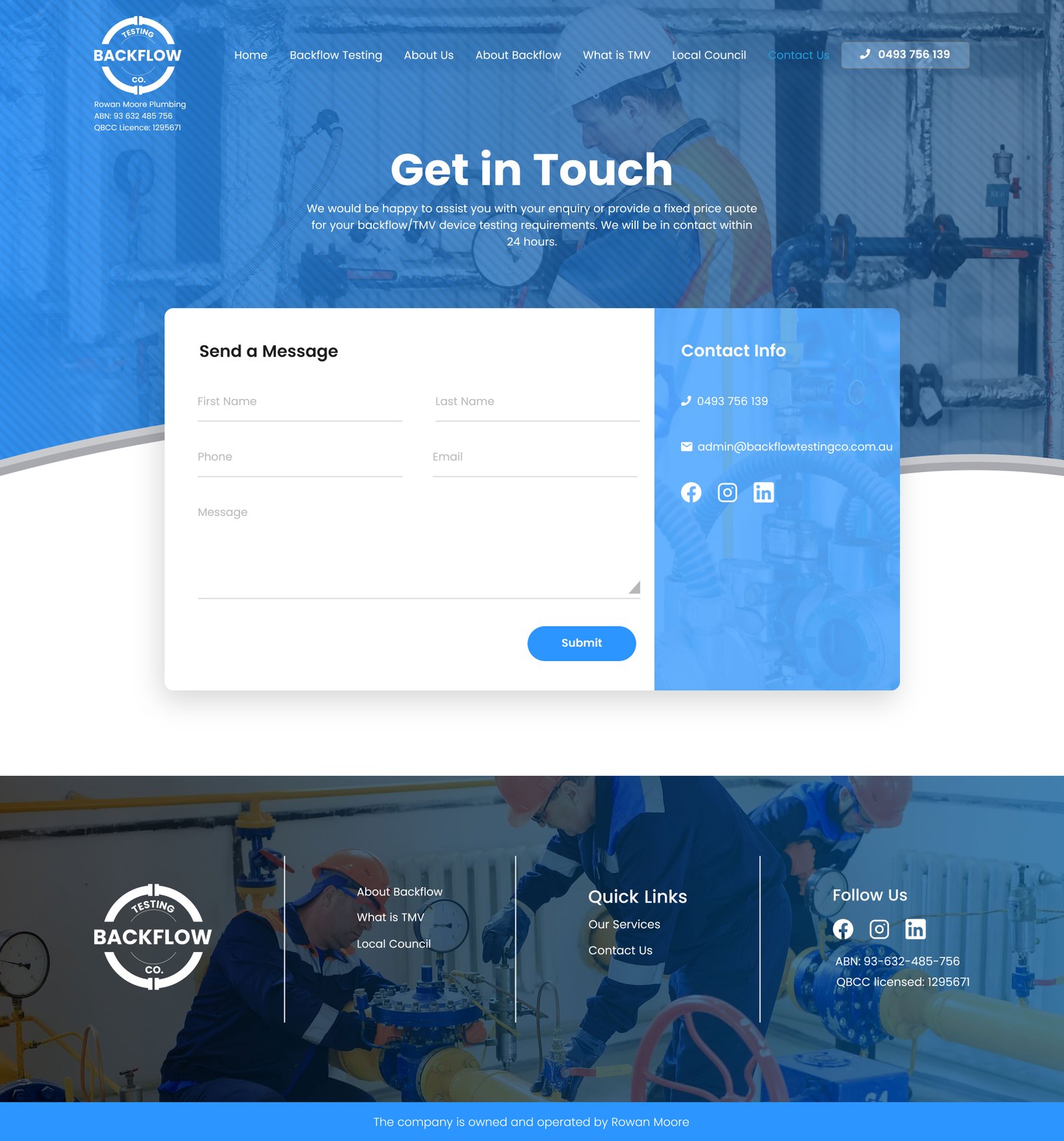 Backflow Website