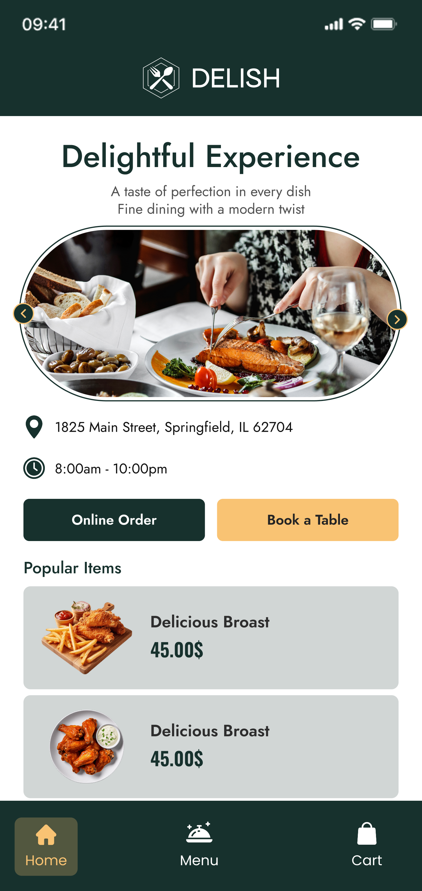 Restaurant Reservation System